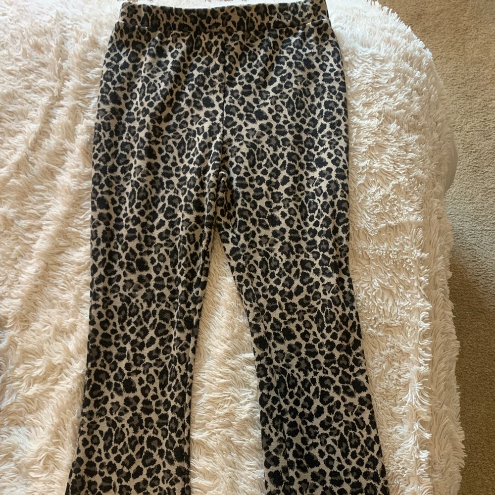Cheetah print pants